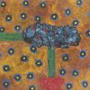 Kind van gescheiden ouders of Compositie 1986 29 x 32 cm